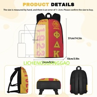 Sac à dos réutilisable pour femme de la Sororité Nationale Phi Delta Kappa, idéal pour le shopping et les week-ends - Vente en gros