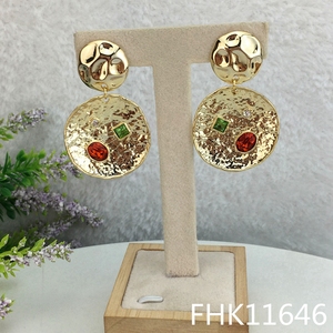 Yuminglai FHK11646 Anting Wanita, Anting-Anting Pakaian Harian Model Italia Elegan Mode Kualitas Tinggi Terlaris - Product Image 3