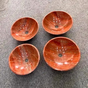 Vente en gros marbre naturel vanité salle de bain forme ronde bassin évier pour <span class=keywords><strong>toilette</strong></span> salle de bain éviers en marbre - Product Image 4