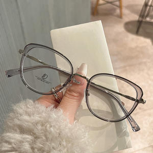 Nuevas gafas TR Cat Eye con filtro de luz azul, montura marrón para mujer, con caja de regalo, lentes anti UV y anti luz azul. - Product Image 2