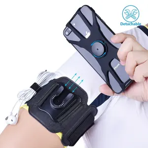 गर्म बेच खेल फिटनेस धावकों के लिए Rotatable फोन धारक रनिंग Armband फोन धारक