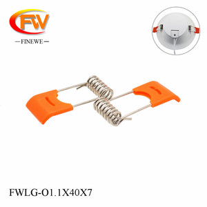 สปริงเหล็กกล้า FINEWE ขนาด 40/45/50/55 มม. สำหรับโคมไฟดาวน์ไลท์อุตสาหกรรม แบบคลิปหนีบ สปริงทอร์ชั่น - Product Image 5