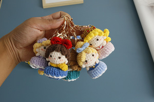 Porte-clés en crochet personnalisé, porte-clés en tricot fait main, animal en peluche, cadeau personnalisé, vente en gros OEM - Product Image 3