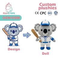 Peluche Koala Personnalisée Brodé Certifiée GRS en Coton PP et PET Recyclé Ultra Doux pour Adultes et Collectionneurs – Anti-Stress