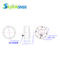 Antenne GPS/GNSS d'aviation Skylinkgnss TTDH-LCA620, récepteur multi-constellations, gain de 34 dB, indice d'étanchéité IP67, matériau ABS+PC