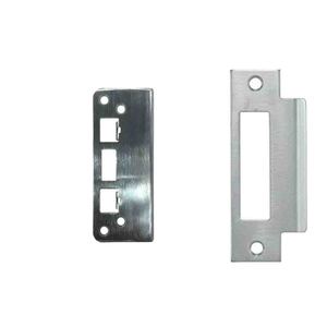 Custom Strike Plate Hole Cover Cerradura de puerta de acero inoxidable Pieza de mueble Servicio de fabricación de caja de chapa metálica - Product Image 1