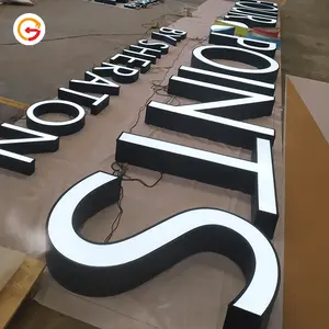 Giaguarsign produttore Custom Hotel High Rise Letter Signs Outdoor Building Letter Signs nome dell'hotel LED Logo Signage