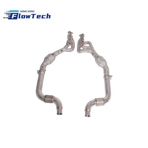 ท่อไอเสียสแตนเลส T304 แบบยาวพร้อมแผ่นกันความร้อนสำหรับรถฟอร์ด มัสแตง ดาร์ค ฮอร์ส เครื่องยนต์ 5.0L V8 - Product Image 2