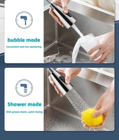 Robinet de Cuisine Rétractable en Acier Inoxydable 201 avec Douchette, Double Mode Eau Chaude et Froide