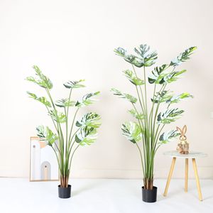 Planta Artificial Monstera Deliciosa Dream Castle de 100cm-200cm, Decoración de Interior para Sala de Estar, Hotel y Hogar - Product Image 3