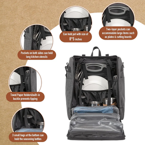 Mochila de 17 Litros para Camping, Barbacoa, Picnic, Actividades de Cocina al Aire Libre, Bolsas de Almacenamiento para Cocina, Mochila de Picnic para Exteriores - Product Image 4