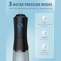 Hydropulseur dentaire sans fil portable, rechargeable par USB, irrigateur buccal sans fil, nettoyage des dents, hydropulseur avec 4 embouts