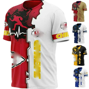 Football américain saint Buccaneers Steeler Packers Offres Spéciales imprimé haute qualité vente en gros Sports Football toutes équipes T-shirt - Product Image 1