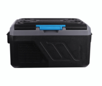 Réfrigérateur-congélateur de voiture électrique à batterie Bluetooth DC 18l, contrôle numérique de la température AC, réfrigérateur à compresseur extérieur pour fruits de mer