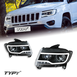 TYPY for 2011-2016 Jeep Compass headlight assemblies LED lens conversion kit for <b>daytime</b> <b>running</b> <b>lights</b> and turn signals - Product Image 1