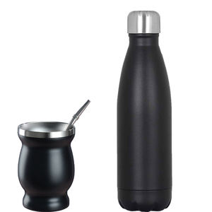 Juego de <span class=keywords><strong>Mate</strong></span> de Acero Inoxidable de Doble Pared con Aislamiento al Vacío, 280ML 500ML, Bombilla, Todo en Uno, Termo Moderno para <span class=keywords><strong>Mate</strong></span> - Product Image 1