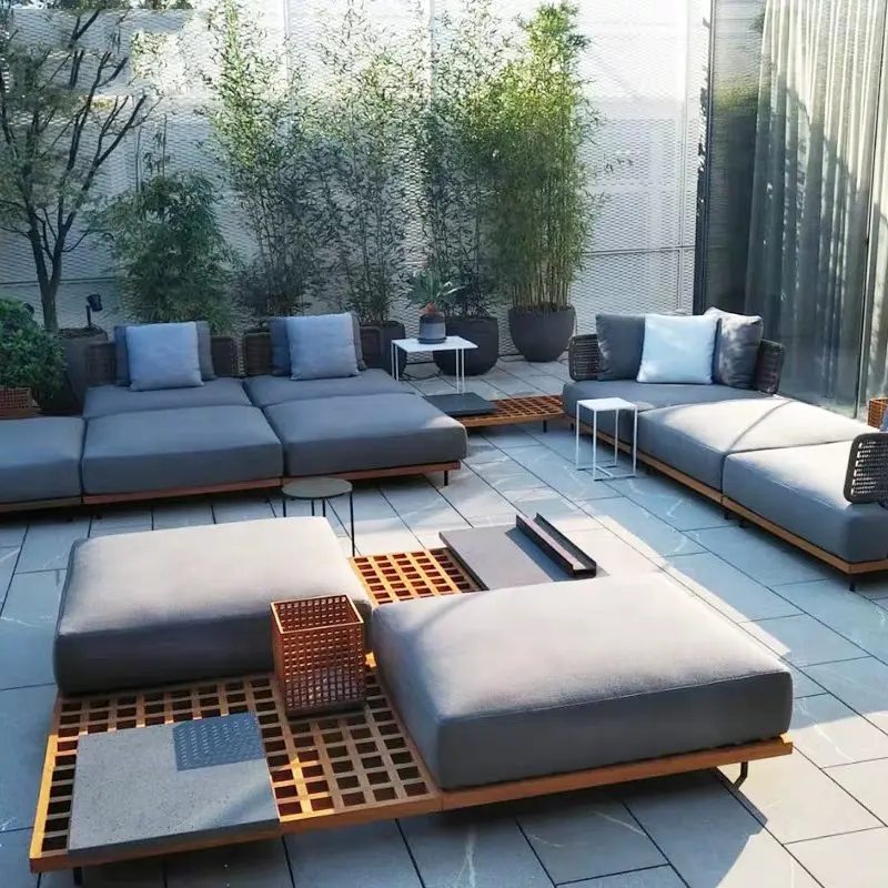 Sofás de jardín de fabricación profesional, muebles de exterior, lotes grandes, conjunto de sofás para exteriores