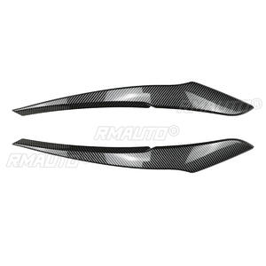 Pegatinas para Cejas de Faros Delanteros de Coche, Aspecto Negro Brillante/Carbono, para BMW Serie 1 F20 F21 2011-2014 - Product Image 3