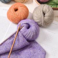Fil à crocheter fantaisie épais en mélange mohair et acrylique, écologique, doux et moelleux, pour écharpes, bonnets, tricot, tufting et tissu de rembourrage brut