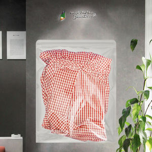 Sacs transparents auto-adhésifs en PE anti-humidité avec fermeture éclair pour vêtements, chaussures et chaussettes - Idéal pour l'e-commerce - Product Image 3