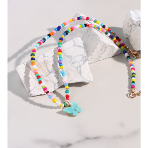 Thủy Tinh Quyến Rũ Người Phụ Nữ Sang Trọng Tuyên Bố Phụ Nữ Cổ Áo Bướm Mặt Dây Chuyền Kolye Vòng Cổ Thạch Anh Tốt Nhất Bán 2022 Phổ Biến Nhất Nhiều Màu - Product Image 3