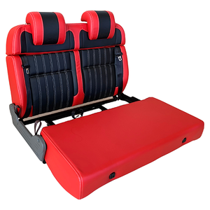 Asiento Cama Multifuncional de Lujo para <span class=keywords><strong>Camper</strong></span> Van, Diseño Nuevo, Modificado Profesionalmente, Impermeable, de Microfibra y Cuero, con 3 Puntos de Anclaje - Product Image 4