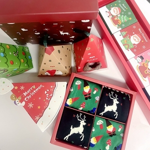 Рождественские носки для мужчин, забавные хлопковые носки до середины икры с рождественскими новогодними мультяшными узорами, праздничные подарки, оптовая продажа - Product Image 5