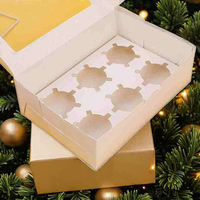 Boîte cadeau de Noël pour chocolats, boîte d'emballage pour bonbons, boîte d'emballage pour cupcakes, boîte d'emballage alimentaire, boîte cadeau pour le thé de l'après-midi