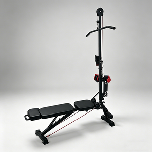 <span class=keywords><strong>Banco</strong></span> de Pesas Ajustable con Accesorio para Polea, Diseño Plegable Inclinable/Declinable para Gimnasio en Casa, Entrenamiento de Fuerza con Mancuernas y Barras para Todo el Cuerpo - Product Image 4