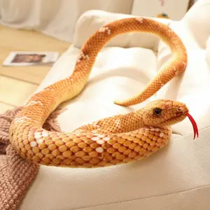 Fonte transfrontaliera finto serpente peluche serpente burrasca cobra bambola giocattolo per bambini serpente zodiaco