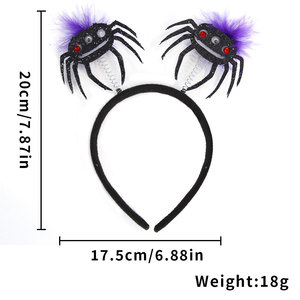 Nouveau <span class=keywords><strong>Halloween</strong></span> Party Bandeau Fantôme Festival <span class=keywords><strong>Maquillage</strong></span> Drôle Coiffe <span class=keywords><strong>Sorcière</strong></span> Chapeau Araignée Bandeau - Product Image 2