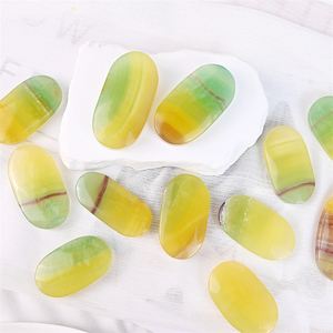 Pierres de cristal en gros, artisanat de haute qualité, pierre de paume en fluorite naturelle pour cadeau d'anniversaire - Product Image 6
