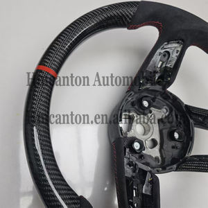 พวงมาลัยคาร์บอนไฟเบอร์อัลคันทาร่าคุณภาพสูงสำหรับรถยนต์ออดี้รุ่น A3 A4 A4L A5 A7L A8 Q5 Q7 B9 A6 R8 TT - สินค้าใหม่ - Product Image 4