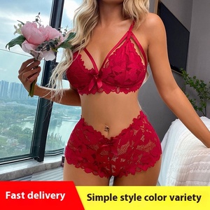 ชุดชั้นในลูกไม้เซ็กซี่สไตล์ยุโรปอเมริกันสำหรับผู้หญิง ชุดชั้นในซีทรูสำหรับเน็ตไอดอล ขายส่งข้ามพรมแดน - Product Image 2