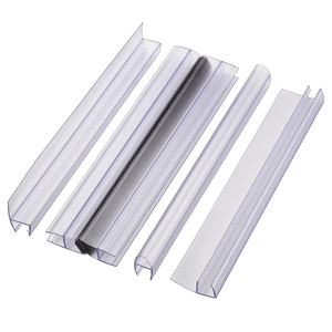 Modern <b>PVC</b> Frameless Shower Door Bottom Seal <b>Strip</b> Glass Shower Door Sweep for Bathroom Hotel or Bedroom for Apartment Use - Product Image 1