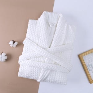Four Plus Size Cotton <strong>Waffle</strong> Bathrobe Luxury Hotel Robe for Couples Good Water Absorption Summer Autumn Home <strong>Dressing</strong> <strong>Gown</strong> - Product Image 5