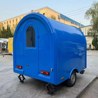 Remorque alimentaire multifonctionnelle pour la vente de glaces, de boissons et de restauration rapide, chariot alimentaire miniature mobile, remorque de restauration rapide
