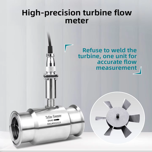 Sanitärtauglicher Flüssigkeitsturbinen-Durchflussmesser für Alkohol Speiseöl Reines Wasser Durchflussensor Schnellanschluss Impulssignal - Product Image 4