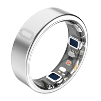 Bague connectée avec suivi du stress par conductivité cutanée EDA, en alliage de titane, pour la surveillance quotidienne du bien-être