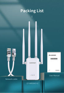 COMFAST CF-WR304S V2 ขายดี 300Mbps ไวร์เลส รีพีทเตอร์ ไฟร์วอลล์ IEEE802.11n ตัวขยายสัญญาณ EU/US 2.4GHz เราเตอร์ 4 เสาอากาศ - Product Image 3