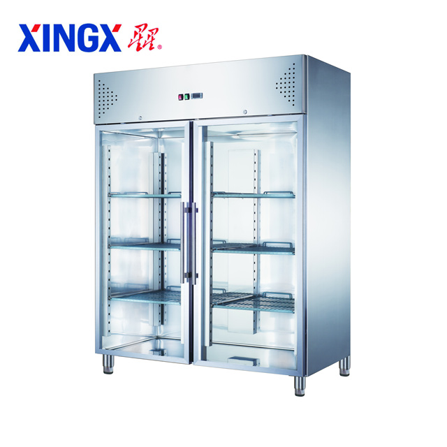 Two-glass Door Refrigerated Display Cabinets Refrigerator_GX-GN1410TNG-Refrigeration Equipment