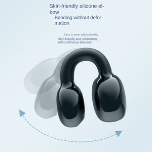 หูฟังไร้สายแบบคลิปหนีบหู New Berlin Sound Open Bone Conduction สำหรับบลูทูธ พร้อมระบบตัดเสียงรบกวนขณะเคลื่อนไหว ไฟ LED แสดงสถานะแบตเตอรี่ ใช้งานได้นานเป็นพิเศษ - Product Image 3