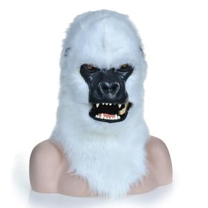 Máscara de gorila <span class=keywords><strong>PS</strong></span> hecha a mano con mandíbula móvil máscara de Animal de cabeza completa de piel sintética realista para Halloween Cosplay bromas videos virales - Product Image 2