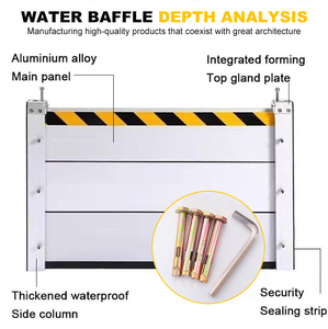 Barrière anti-inondation en aluminium détachable sur mesure, anti-corrosion, avec caractéristiques réfléchissantes pour la lutte contre les inondations et les secours d'urgence - Product Image 3