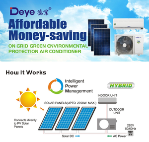 Climatiseur solaire DEYE 12000 BTU, climatiseur solaire hybride ACDC, installation facile, climatiseur solaire DEYE - Product Image 3