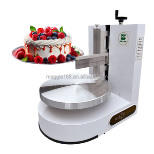 Tocadiscos eléctrico para máquina de decoración de pasteles giratoria automática, máquina de recubrimiento alisador de crema de pasteles para uso en tienda - Product Image 1