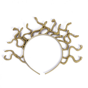 Factory Customized Egyptian Snake Headband <b>Halloween</b> Masquerade <b>Party</b> Simulation Hydra Hair Band Wholesale - Product Image 2