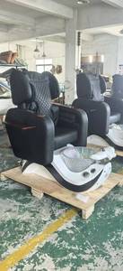 Silla de pedicura para masaje de cuero antiacetona de diseño moderno, silla de Spa, silla de manicura con LED con masaje de agua - Product Image 6