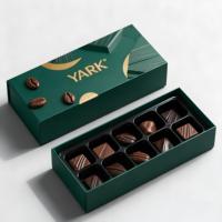 Boîte d'emballage de barre chocolatée de style tendance holographique dorée haut de gamme personnalisée de luxe motif unique apparence attrayante