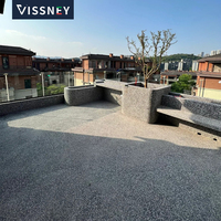 Chine Vente en gros Granit industriel écologique à base d'eau Peinture Résine Pierre lavée Revêtement de mur et de sol Liquide acrylique